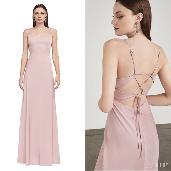 BCBGMaxazria | Rose Lace Up Maxi Gown 12 - Picture 2 of 11